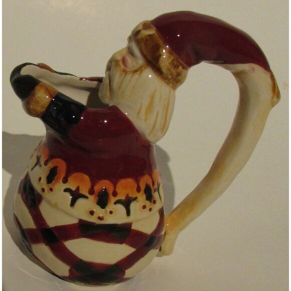 Jim Shore 2002 vintage Santa Claus creamer small pitcher Christmas dining - Picture 1 of 7